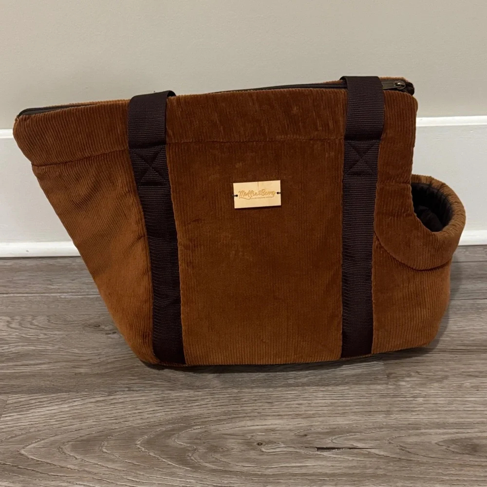 Corduroy Pet Carrier - Picture 1 of 13